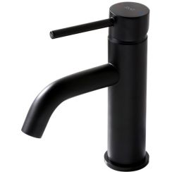 Rea Lungo grifo para lavabo de pie negro REA-B4102