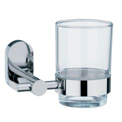 Kela Lucido kubek na szczoteczki do zębów stal/szkło 22675
