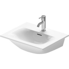 Duravit Viu lavabo 53x43 cm rectangular para mueble blanco 2344530000
