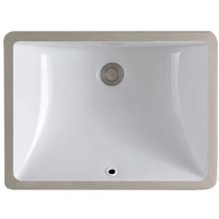 Rea Adela lavabo 46x33 cm rectangular bajo encimera blanco REA-U6653