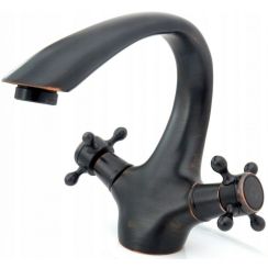 Rea Old Black grifo para lavabo de pie negro REA-B0225