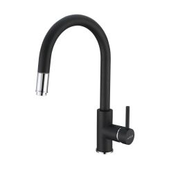 Alveus Delos grifo de cocina de pie negro 1129022