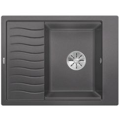Blanco Elon 45 S fregadero de granito 65x50 cm gris/grafito/ónix 524825