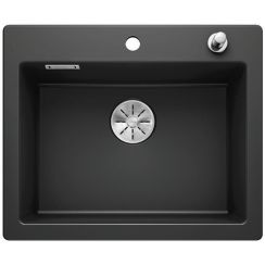 Blanco Palona 6 fregadero de cerámica 61.5x51 cm negro 524738