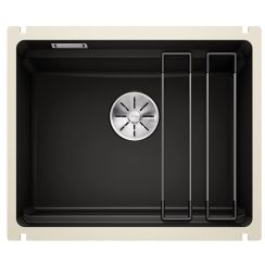 Blanco Etagon 500-U fregadero de cerámica 54x45.6 cm negro 525155