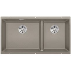 Blanco Subline 480/320-U fregadero de granito 82.5x40 cm marrón 523591