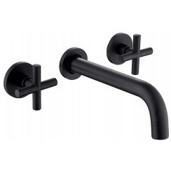 Rea Exit grifo para lavabo empotrado negro REA-B8000
