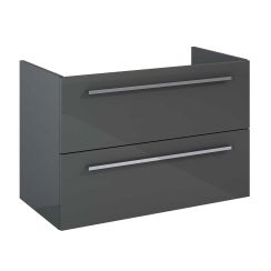 Elita Kwadro Plus armario 79.6x39.6x53 cm suspendido, para lavabo antracita 166774