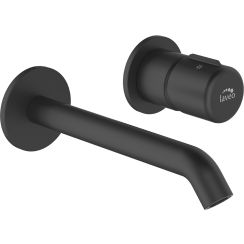 Laveo Pretto grifo para lavabo empotrado negro BAO722P