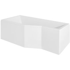 Conjunto bañera de esquina Besco Integra #WAI-150-PL, sifón de bañera Besco Integra #OAI-150-NS