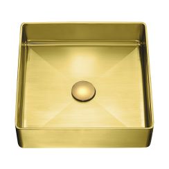 Laveo Pola lavabo 36x36 cm cuadrada sobre encimera VUPG22S