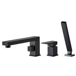 Rea Glen grifo de bañera y ducha en bañera negro REA-B6630