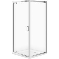 Cersanit Arteco kabina prysznicowa 90x90 cm kwadratowa chrom/szkło przezroczyste S157-010