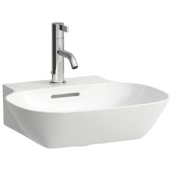 Laufen Ino lavabo 45x41 cm clásico-sobre encimera blanco brillante H8163000001041