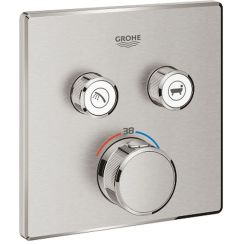 Grohe Grohtherm SmartControl grifo de bañera y ducha empotrado con termostato SuperSteel 29124DC0