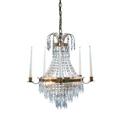 Markslöjd Krageholm lámpara colgante 3x40 W latón-transparente 100602