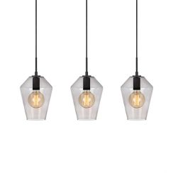 Markslöjd Retro lámpara colgante 3x60 W negro-humado 107132