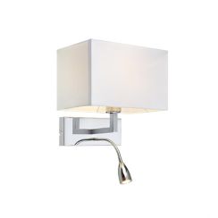 Markslöjd Savoy lámpara de pared 2x60 W blanco-cromo 106307