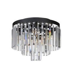 Markslöjd Ventimiglia lámpara de techo 4x40 W negro-transparente 106563