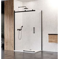 New Trendy Sling Black kabina prysznicowa 120x80 cm prostokątna czarny mat/szkło przezroczyste D-0270A/D-0117B