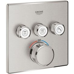 Grohe Grohtherm SmartControl grifo de bañera y ducha empotrado con termostato SuperSteel 29126DC0