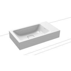 Kaldewei Cono lavabo 55x30 cm rectangular sobre encimera blanco 908106003001