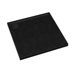 Schedpol Omega Black Stone plato de ducha cuadrado 80x80 cm negro 3.0458/C/ST