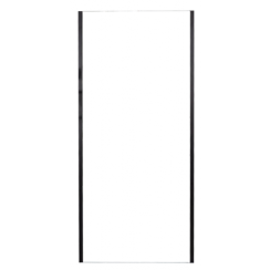 Rea Rapid mampara de ducha 80 cm negro mate/vidrio transparente REA-K6421