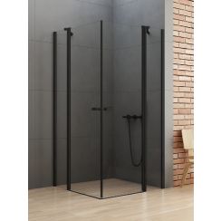New Trendy New Soleo Black kabina prysznicowa 120x120 cm kwadratowa czarny mat/szkło przezroczyste K-0558