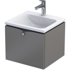 Oristo Siena armario 49.6x45.5x39 cm suspendido, para lavabo gris OR45-SD1S-50-12