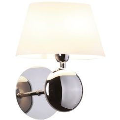 MaxLight Napoleon lámpara de pared 1x40 W blanco-cromo W0121