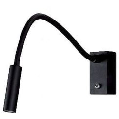 MaxLight Rider Black lámpara de pared 1x3 W negro W0046