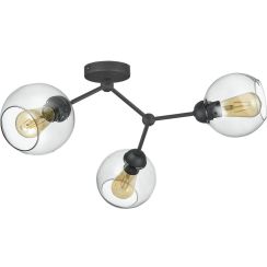 TK Lighting Fairy lámpara de techo 3x15 W negro 4372