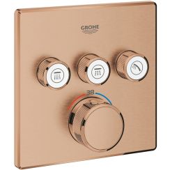 Grohe Grohtherm SmartControl grifo de bañera y ducha empotrado con termostato Brushed Warm Sunset 29126DL0