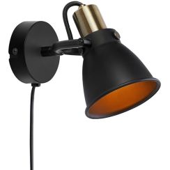 Markslöjd Alton lámpara de pared 1x40 W negro 107856