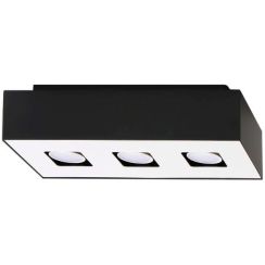 Sollux Lighting Mono lámpara de techo 3x40 W blanco-negro SL.0072