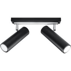 Sollux Lighting Direzione lámpara de techo 2x6 W negro SL.0500