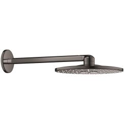 Grohe Rainshower brazo de ducha con efecto lluvia 31x31 cm circular Hard Graphite 26475A00