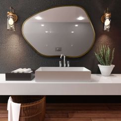 Baltica Design Tiny Border Contorno I espejo 50x36 cm oro 5902706219760