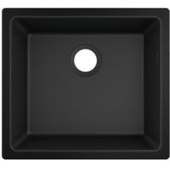 Hansgrohe S 51 fregadero de granito 50x45 cm negro 43431170