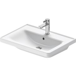 Duravit D-Neo lavabo 65x48 cm rectangular para mueble blanco 2367650000
