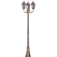 Kaja Lozana lámpara de pie para exteriores 3x60 W negro-oro K-7006A2/3CZARNY/ZŁOTY