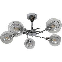 Candellux Ozzo lámpara de techo 5x40 W cromo 35-72252