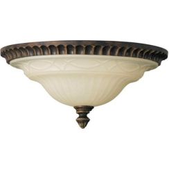 Elstead Lighting Drawing Room plafón 2x60 W marrón-beige FE-DRAWING-ROOM-FA