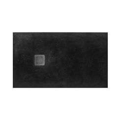 Roca Terran plato de ducha rectangular 100x80 cm negro AP1013E832001400