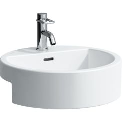 Laufen Living City lavabo 46x46 cm circular blanco H8134310001041
