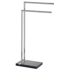Wenko Noble soporte para colgar de pie negro-plata 20461100