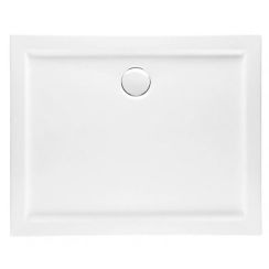 Polimat Geos plato de ducha rectangular 110x80 cm blanco 00794