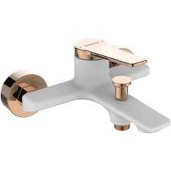 Kuchinox Alanis grifo de bañera y ducha a pared blanco BQI610D