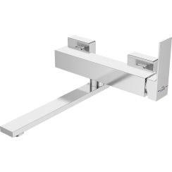 Laveo Kvadrato grifo de cocina a pared cromo BLQ080V